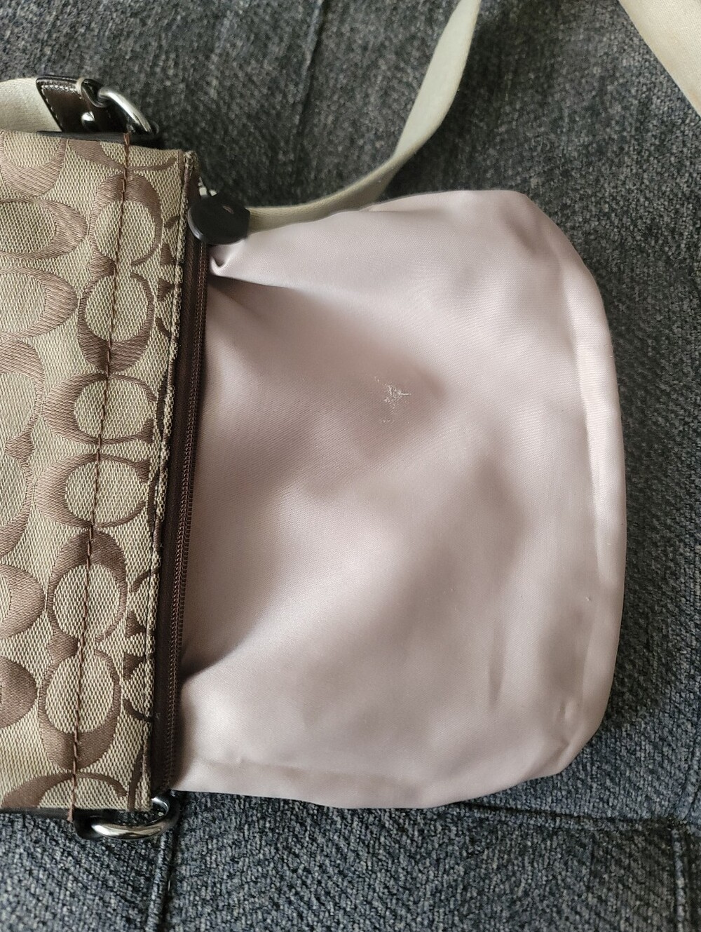 Coach Penelope Classic Khaki Crossbody Y2K Era - Picture 5 of 13